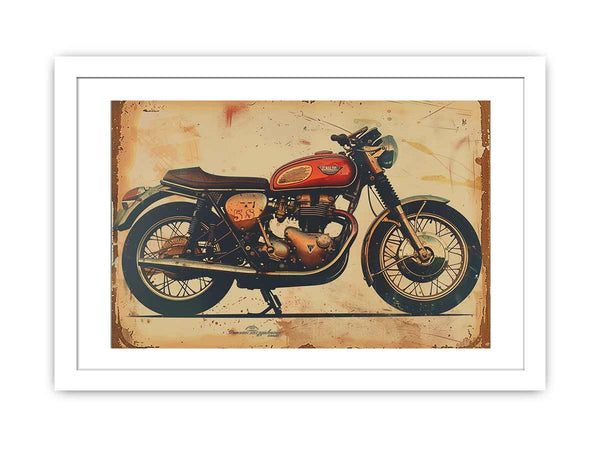 Vintage Motorcyle Poster