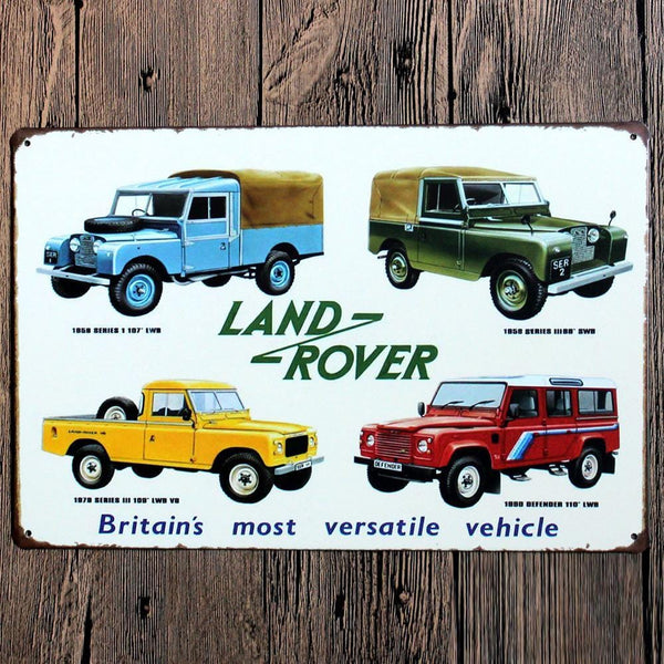 Land Rover Metal Tin sign Moister