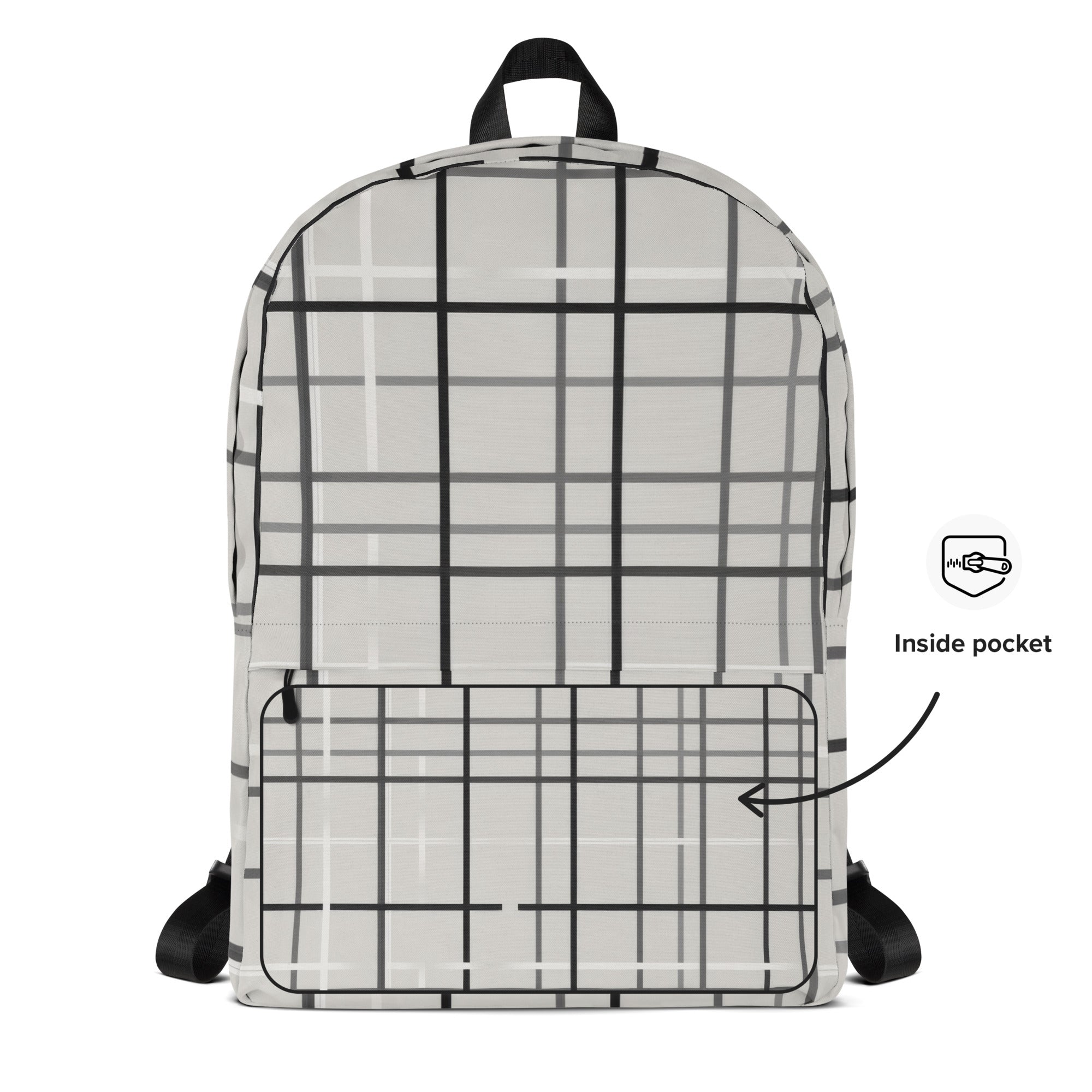 Grid Pattern Backpack Grid Backpack