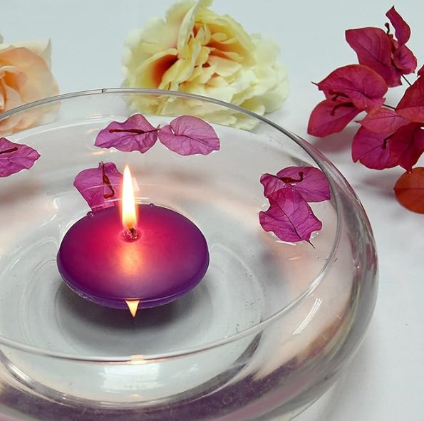 30 X Purple  Floating Candles  For Pool