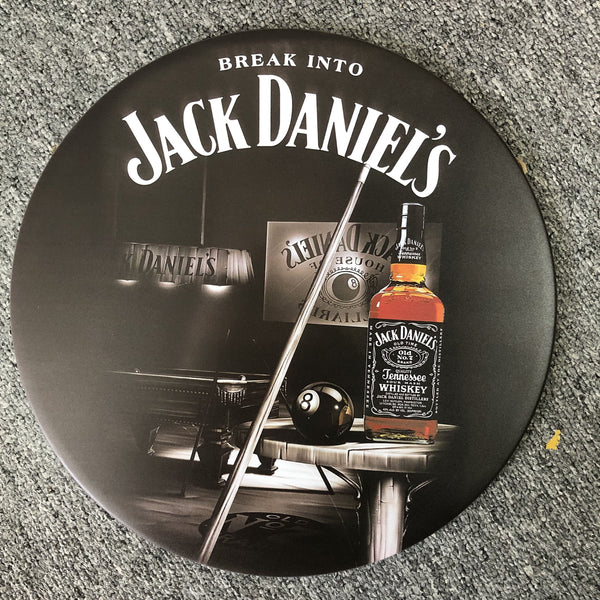 Jack Daniel  Round Tin Metal  Poster