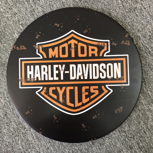 Harley Davidson Round Poster