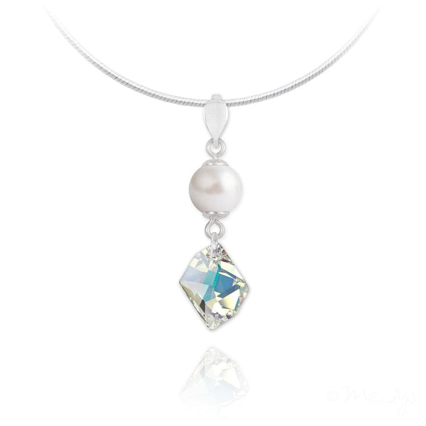 Silver Pearl Necklace for Women
