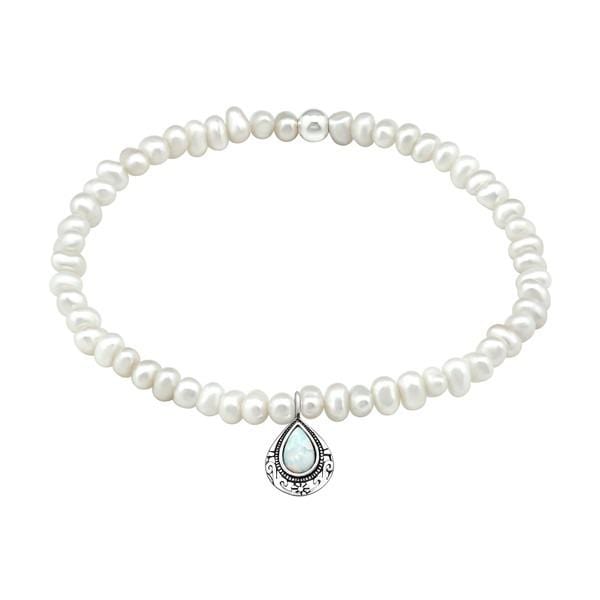 Fresh Water Pearl and Silver Bracelet 