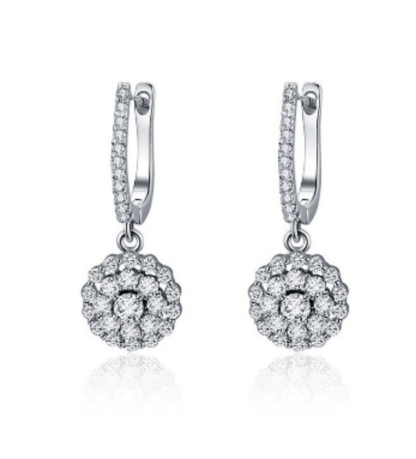 Dazzling Crystal Drop Earrings