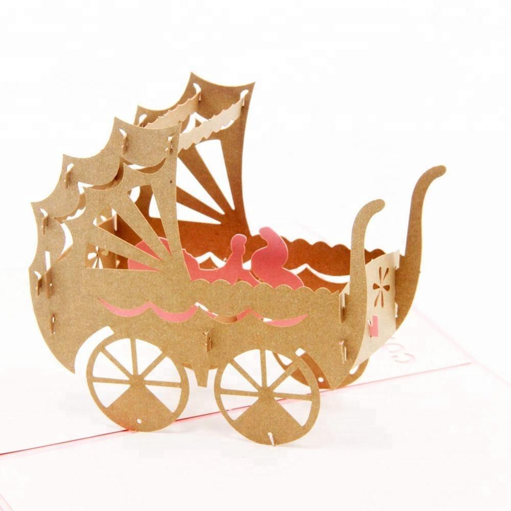 Baby Car 3D Pop Up Greeting Card