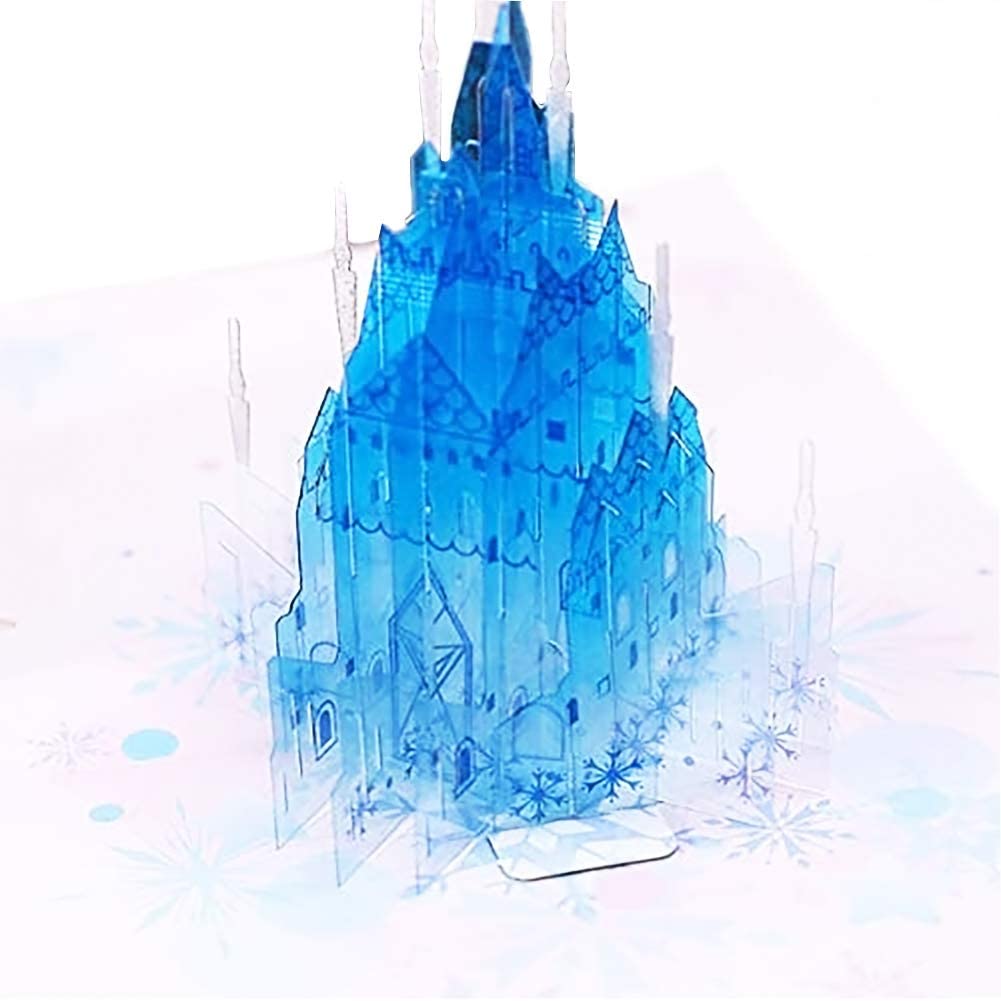 Crystal castle 3D Pop Up Greeting Card