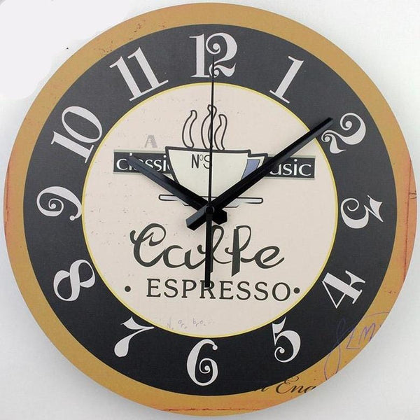 Vintage Coffee Silent Wall Clock