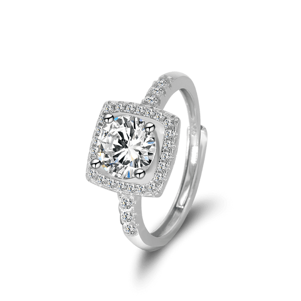 Moissanite Solitaire Wedding  Ring