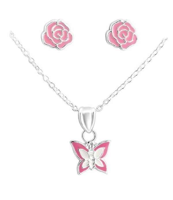Sterling Silver Kids Jewellery Set for Girls