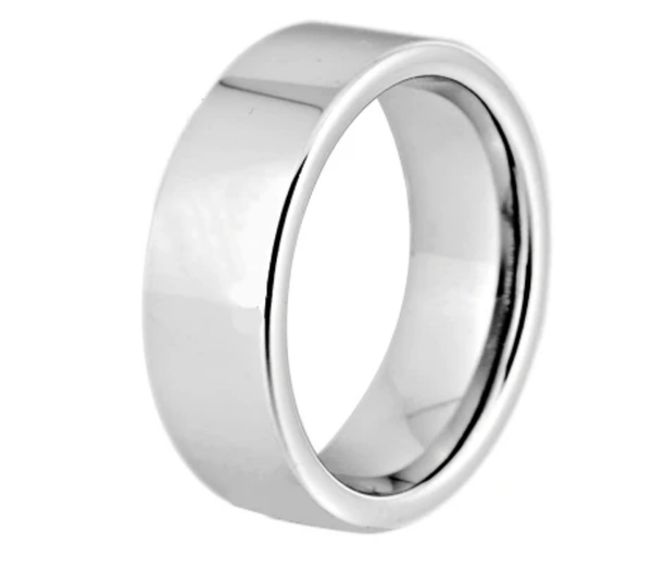 Tungsten Silver Wedding  Engagement Ring