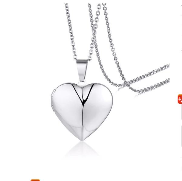 Heart Photo Frame  Necklace