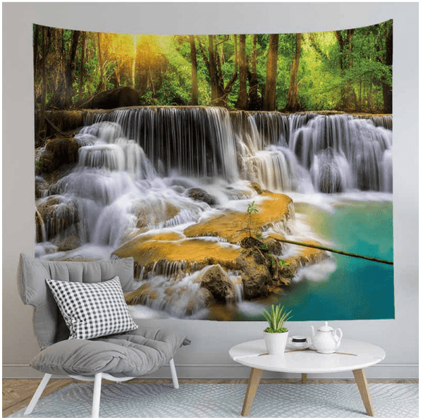 Waterfall Stream Tapestry Wall Hanging