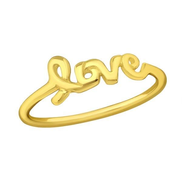 Silver  Gold  Love  Midi Ring