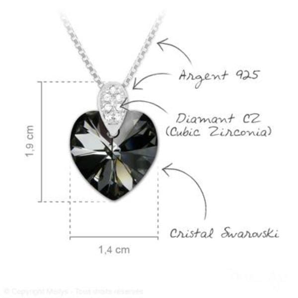 Swarovski Crystal Heart Necklace