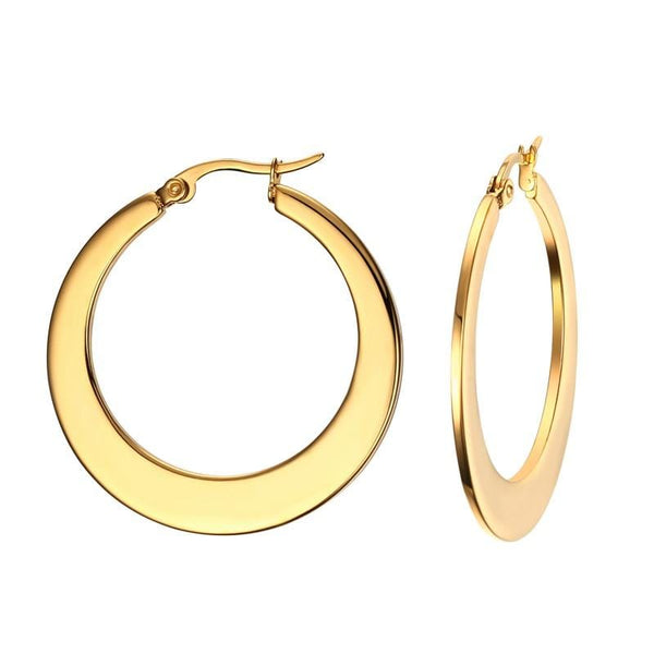 Stainless Steel Women Jewellerys Hoop Earrings