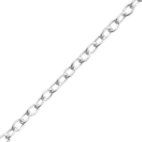 Sterling Silver 16 inch Cable Chain
