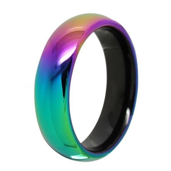 Tungsten Rainbow Ring