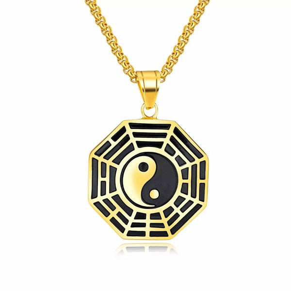 Stainless Steel Gold Buddhism pendant