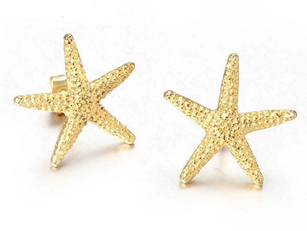 Steel Starfih Stud Earrings For Women Jewellery