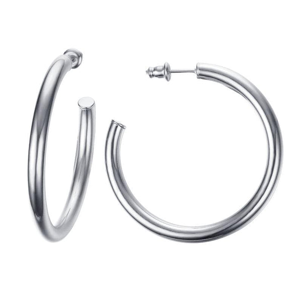 Stainless Steel 4Mm Hoop Earrings