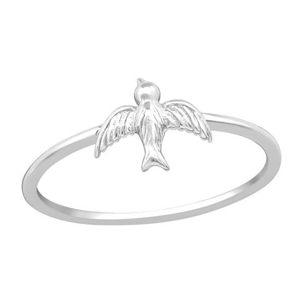 Silver Bird Midi Ring
