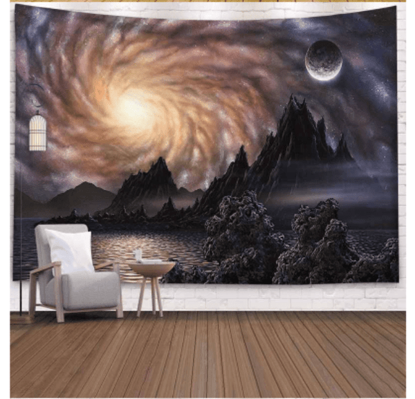 Rotating Sunset Tapestry Wall Hanging