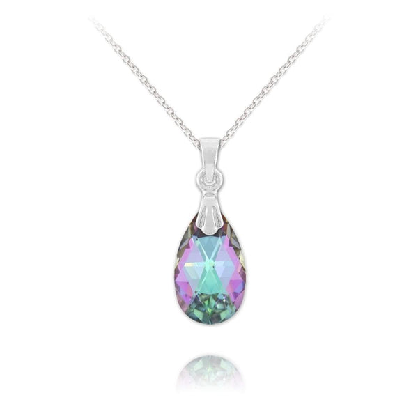Silver Vitrail Light Necklace with Swarovski Crystal