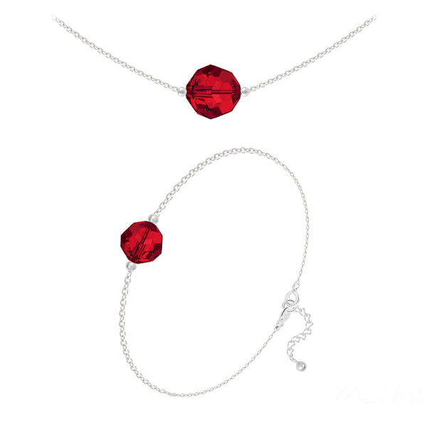 Siam Necklace & Bracelet Fine Jewellery Set