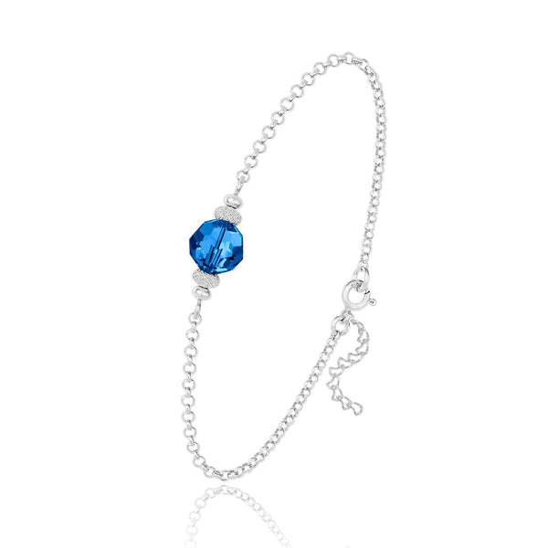 Silver Blue Bracelet