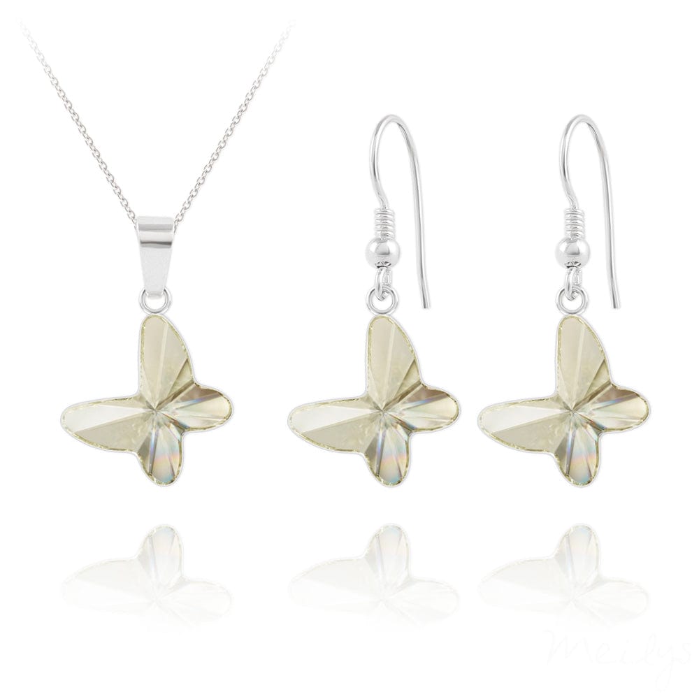 Silver Butterfly Luxury Jewellery Set