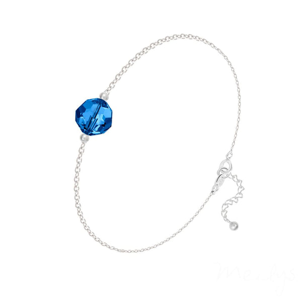 Sterling Silver Blue Stone Bracelet