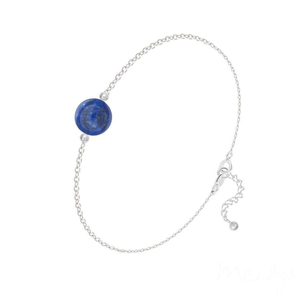 Blue Silver Bracelet With Blue Lapis Lazuli Stone