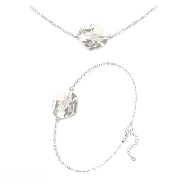 Silver Choker & Bracelet Fine Jewellery Set