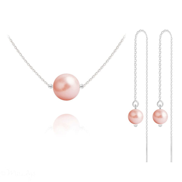 Peach Pearl Fine Jewellery Set
