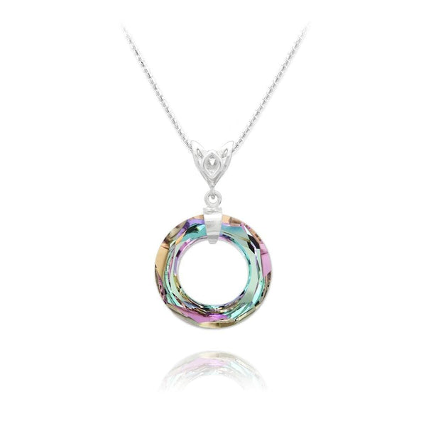 Multicolour Crystal Ring Necklace