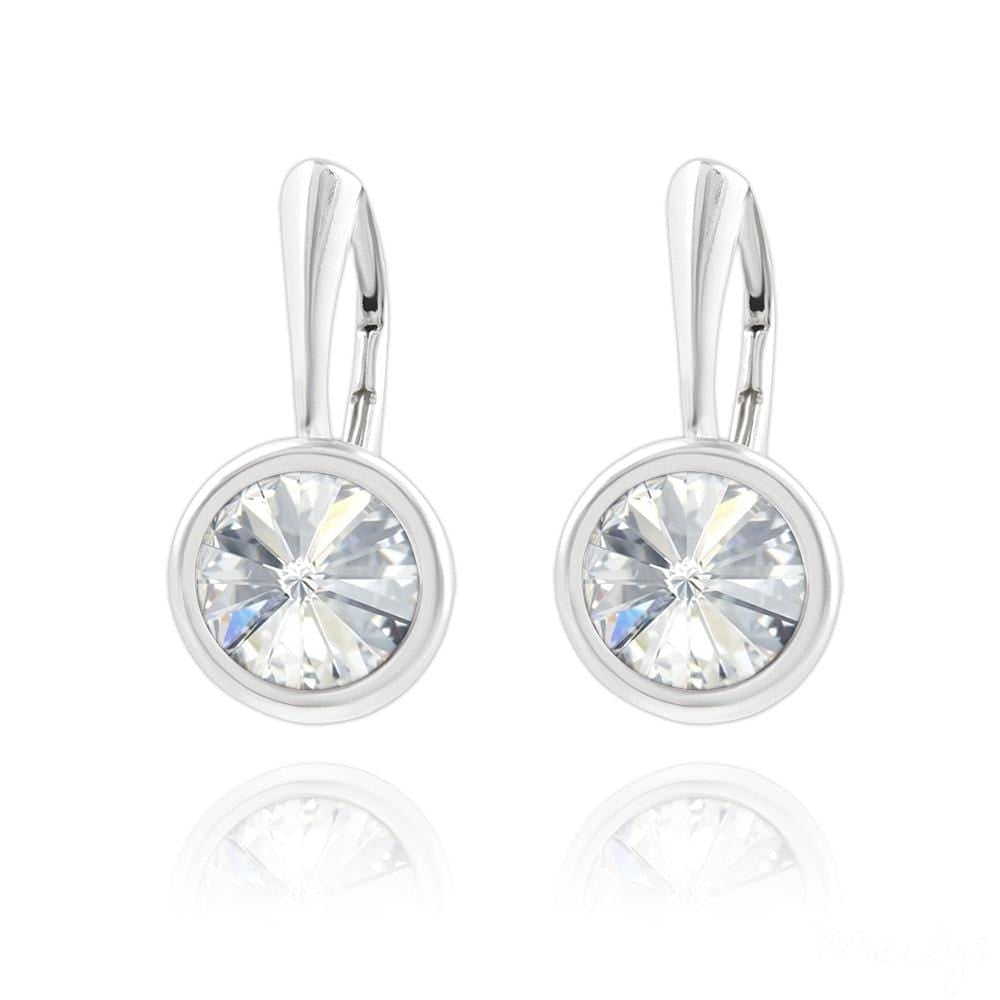 Swarovski White Crystal Drop Earrings