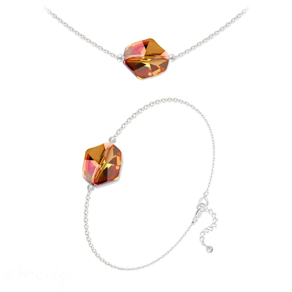 Copper Choker & Bracelet Fine Jewellery Set