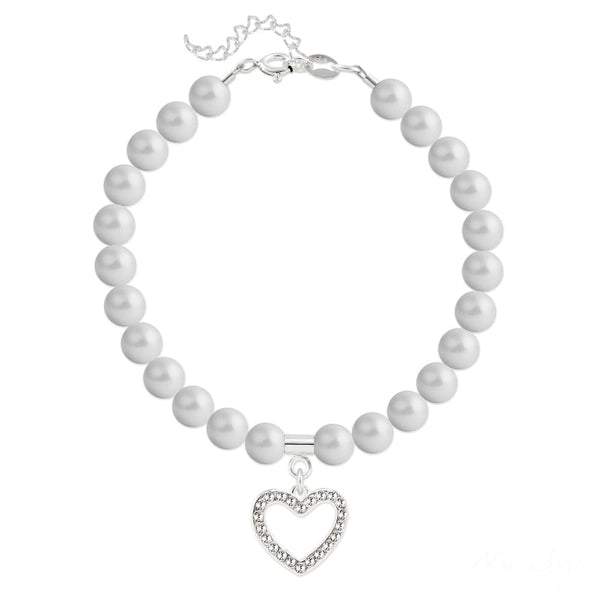 Silver Grey Pearl Bracelet 