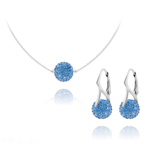Sapphire Fine Silver Jewellery Set