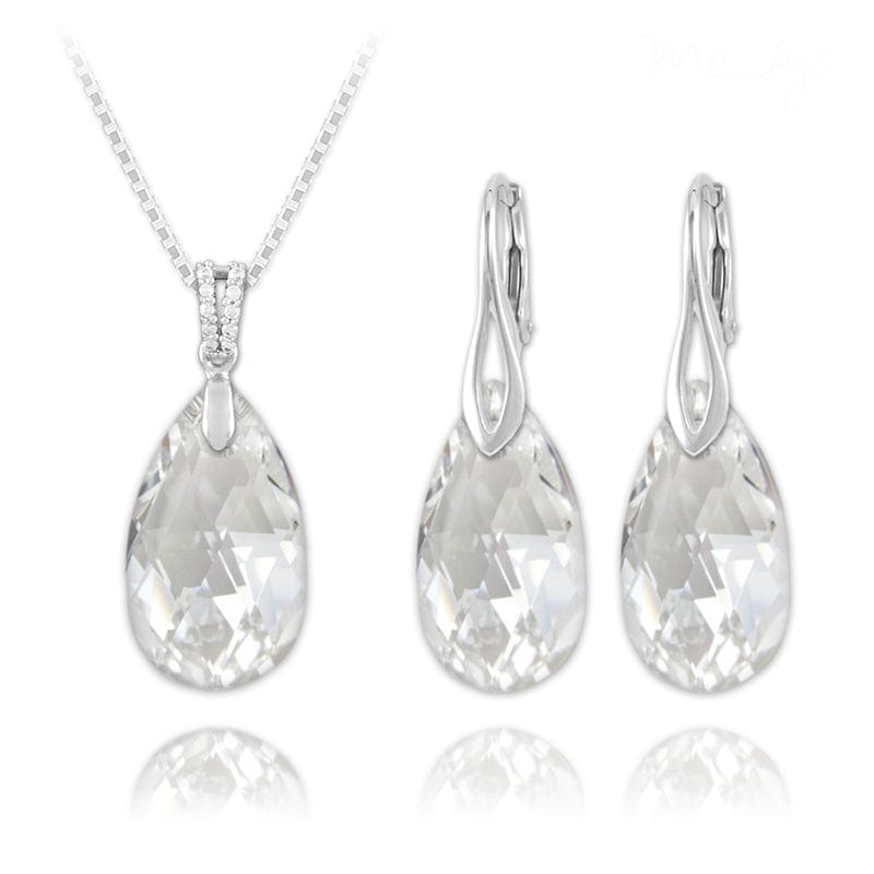 Pear Silver Jewellery Set
