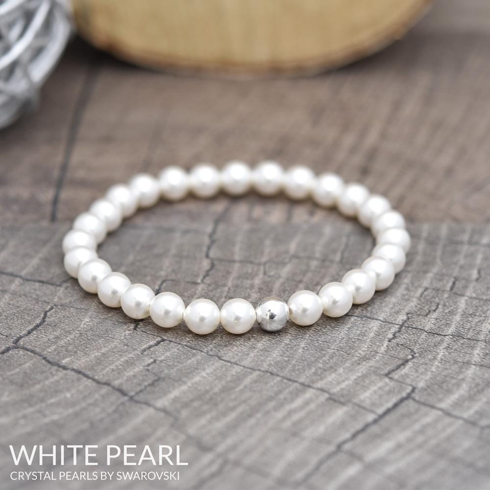 Bracelet White Pearl 