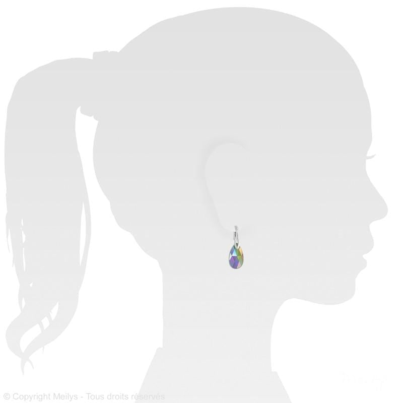 Silver Earrings  Paradise Shine  Swarovski Crystal