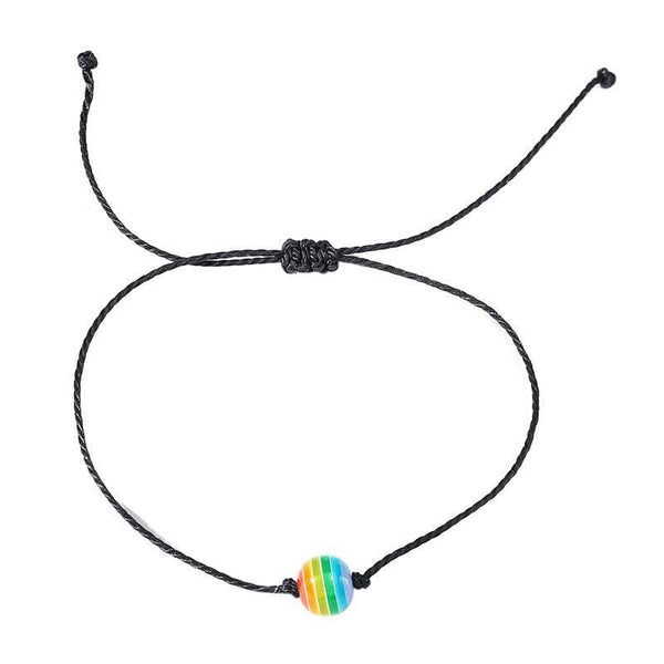 LGBT Pride Rainbow Bead lesbian Bracelet