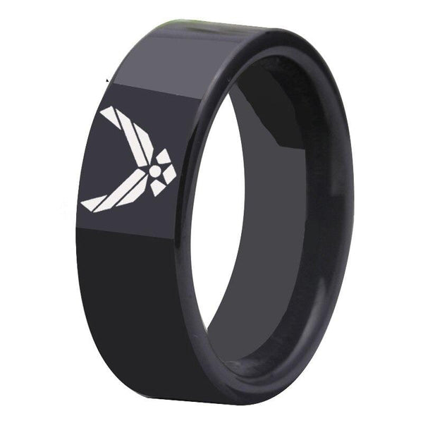 Tungsten Air Force Ring