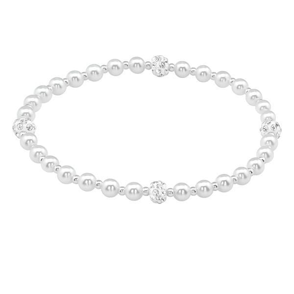 Pretty Freshwater Pearl and Silver Bracelet