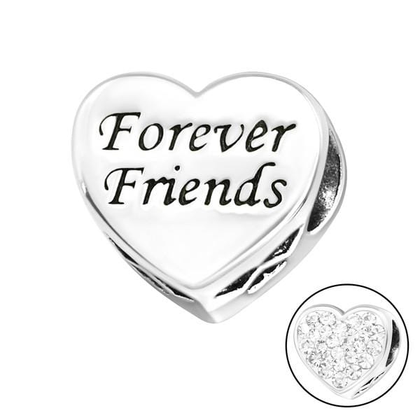 Ilver Heart Forever Friends Bead