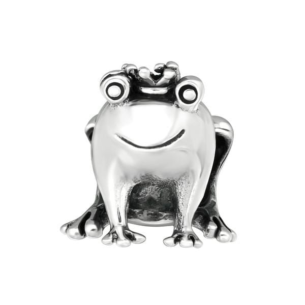 Silver Frog Charm Bead