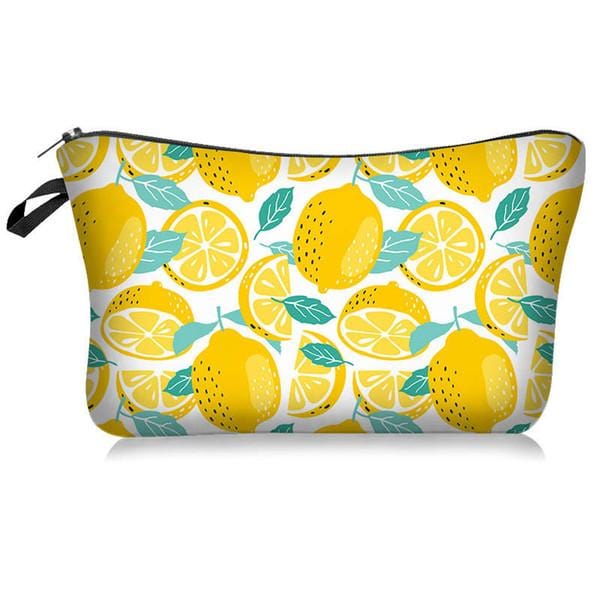 Lemon Cosmetic Travel Pouch Bag