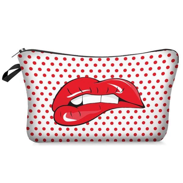 Cute Lips Cosmetic Bag for Travel